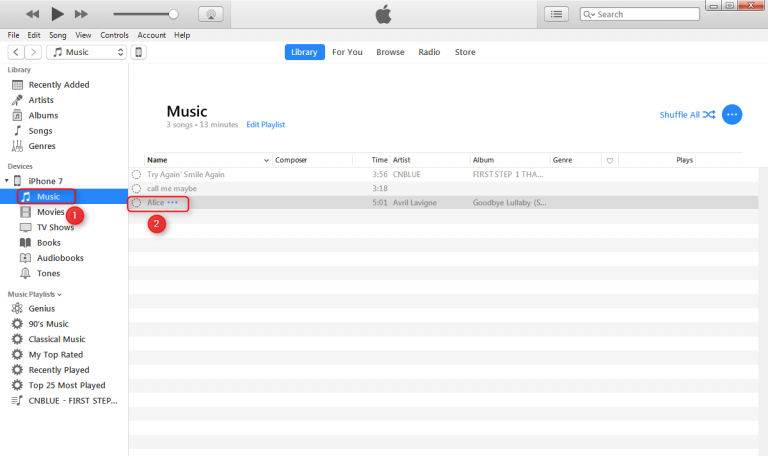 how to check if music has been added to iphone