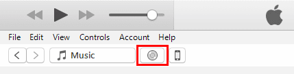 click cd icon on itune to enter new window
