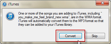 itunes automatically convert wav to mp3