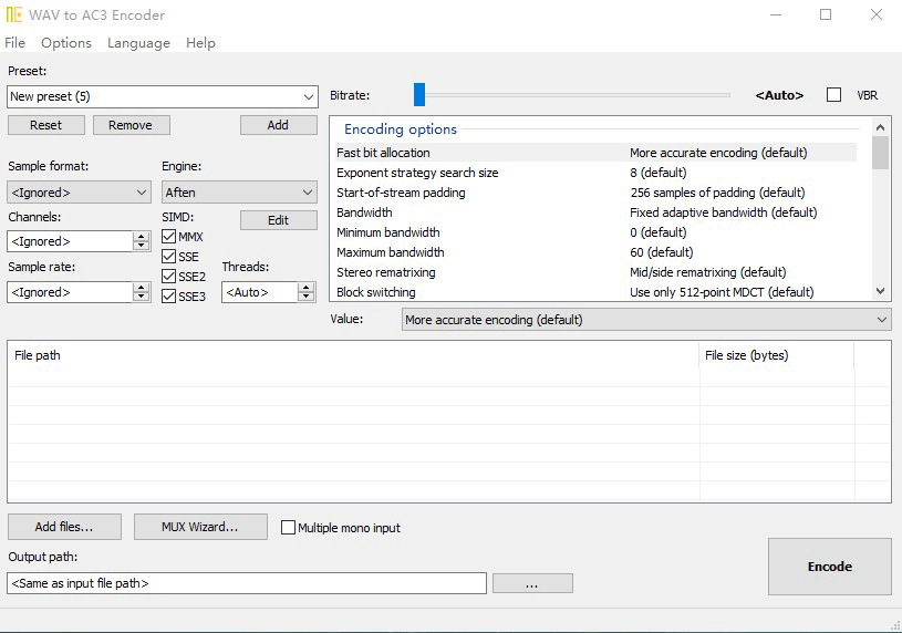 aac vs ac3 in ac3 converter