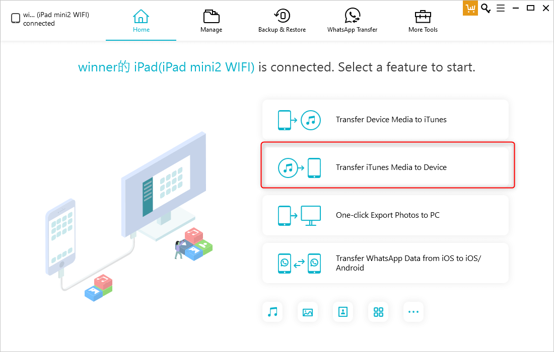 use tenorshare to transfer music to device