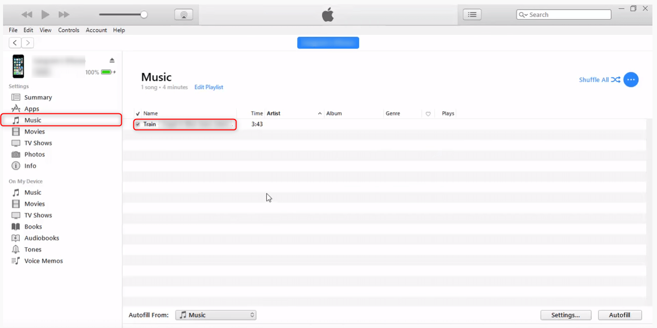 music is listed on itunes