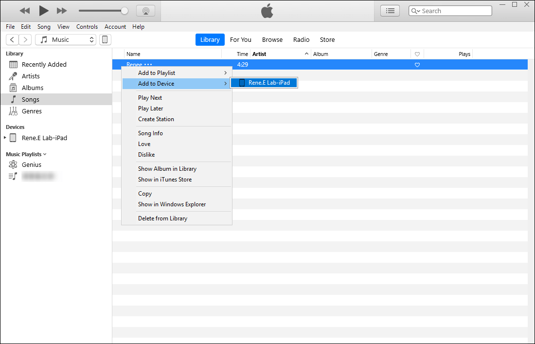 how to add music from itunes to ipad
