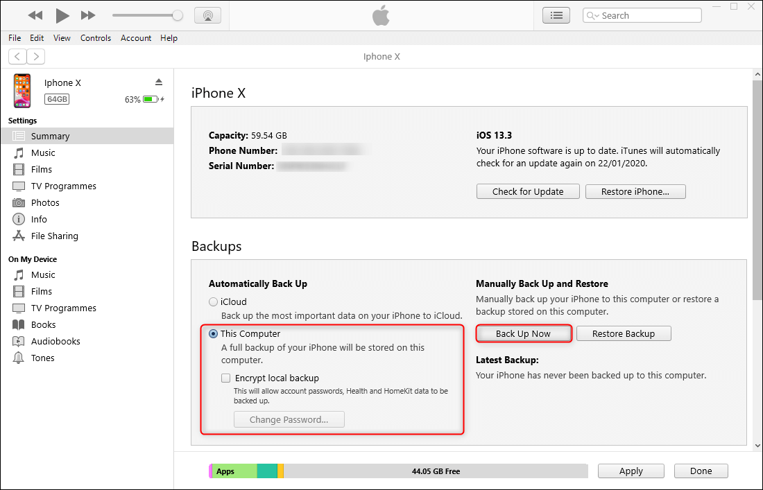 back up iphone with itunes before updating to ios13
