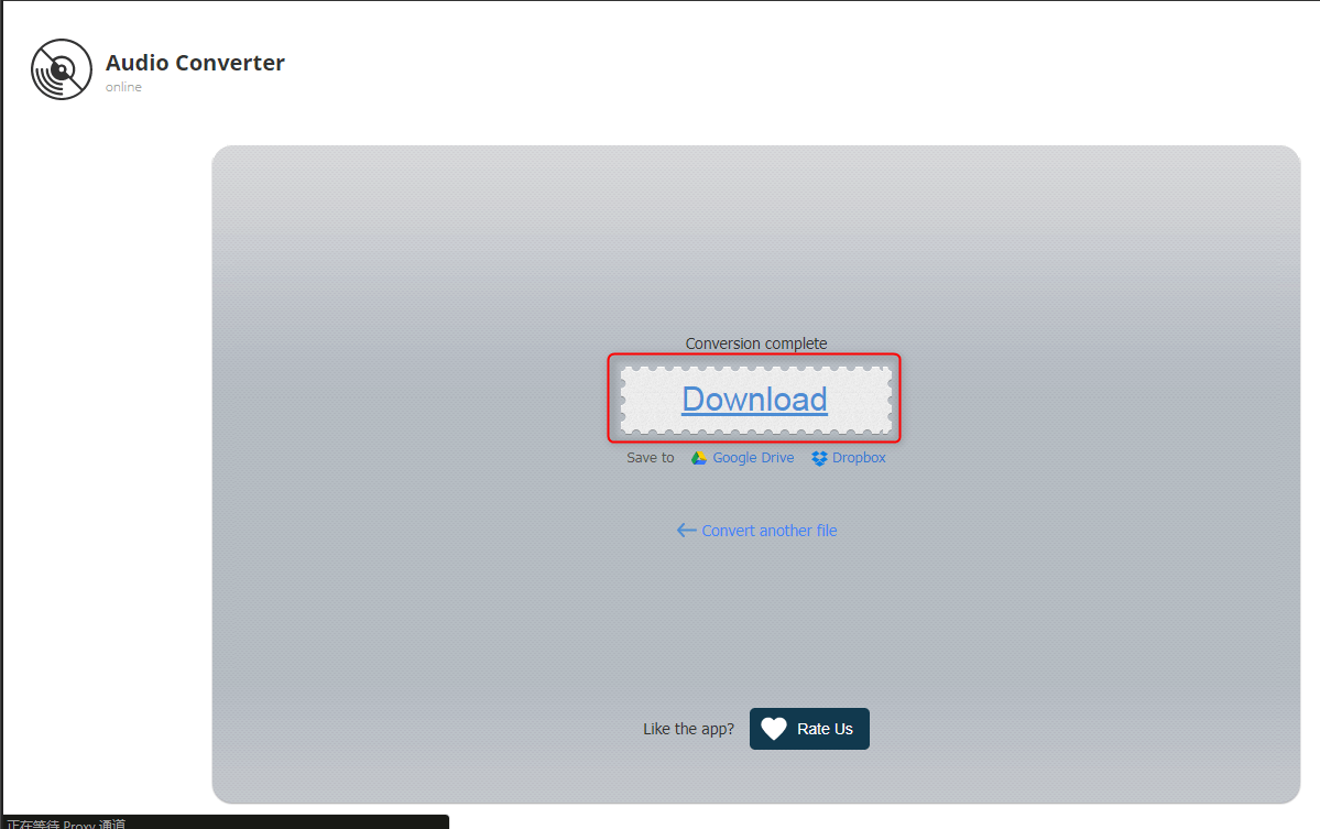 download the converted file