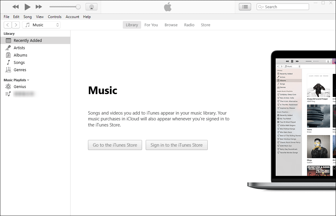 double click to open itunes to transfer music from iphone to computer