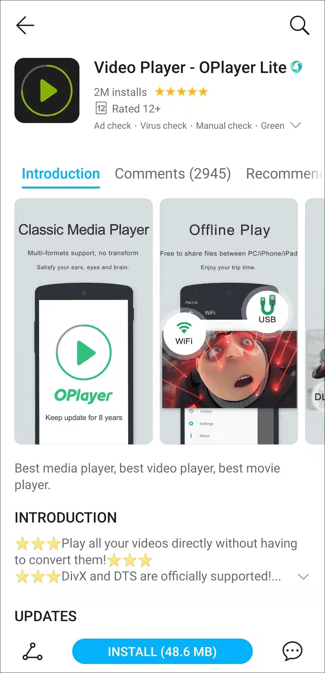 download and install oplayer