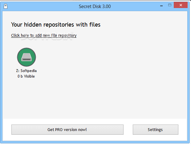hide hard drive with secret disk