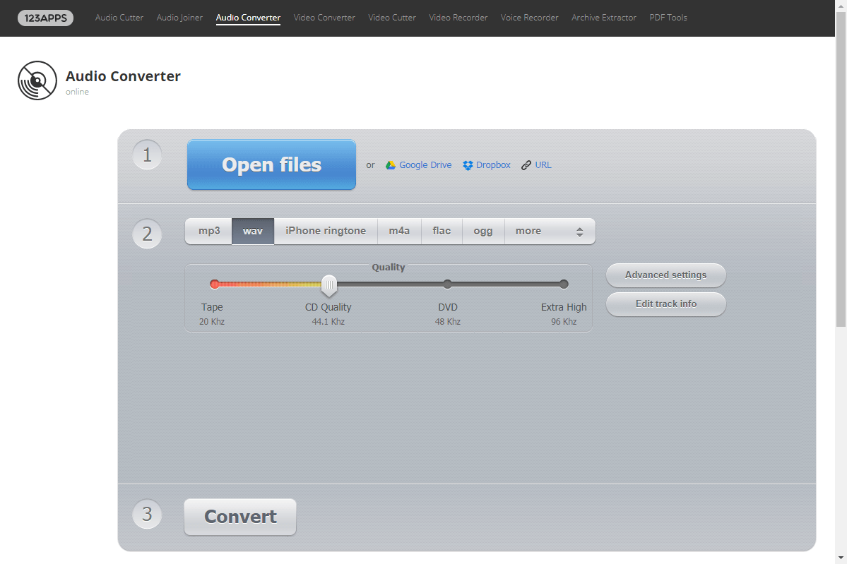 audio converter M4A to WAV converter