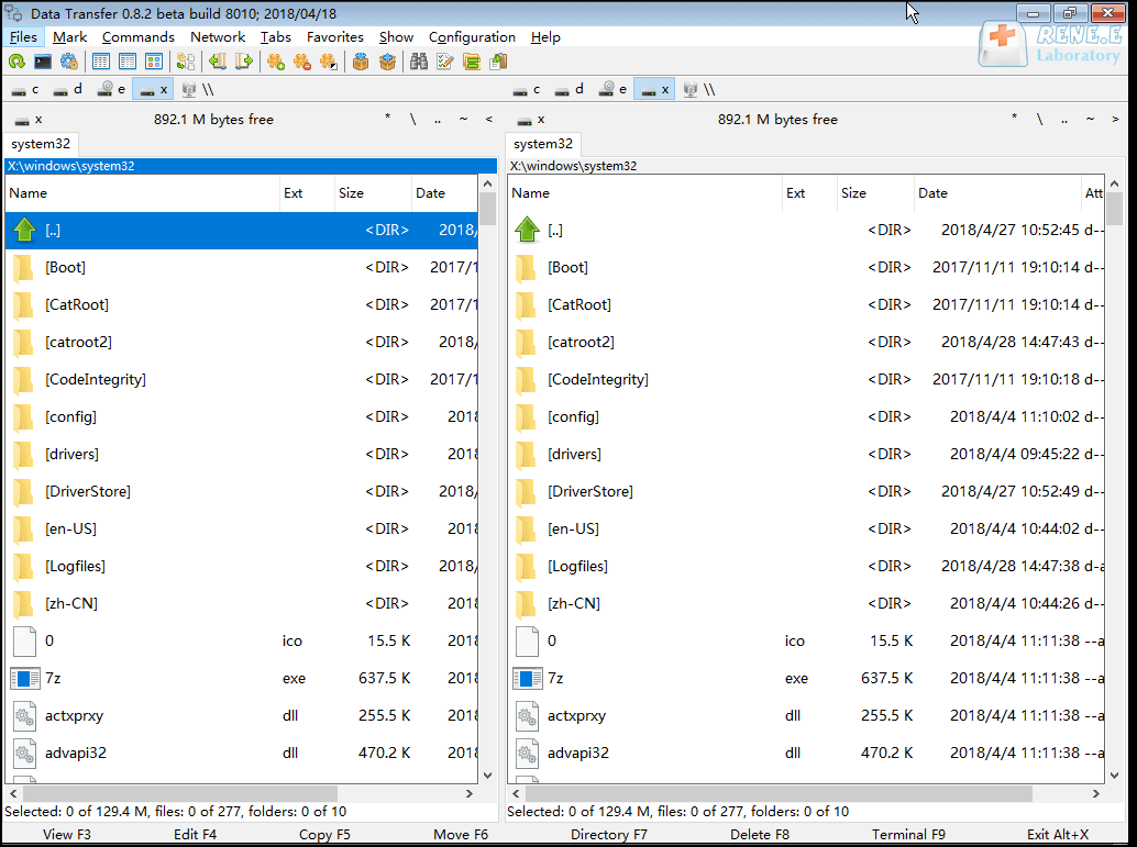 data transfer in Renee PassNow