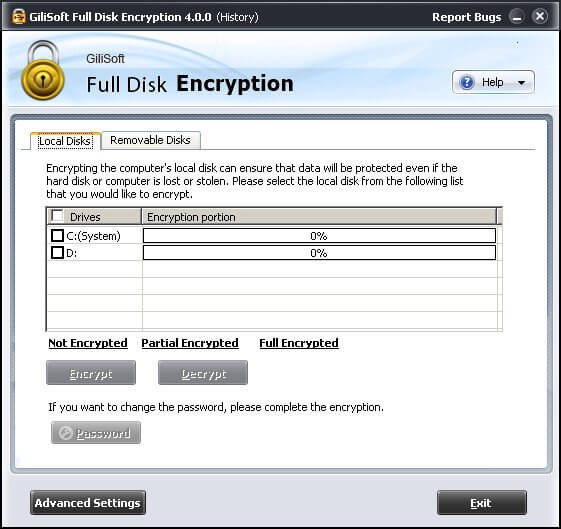 gilisoft disk encryption software
