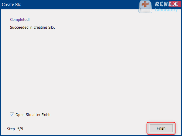 finish creating silo to disk encryption