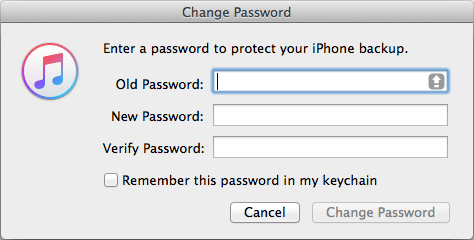 forgot iphone backup password