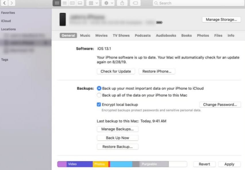 how to restore iphone backup in itunes