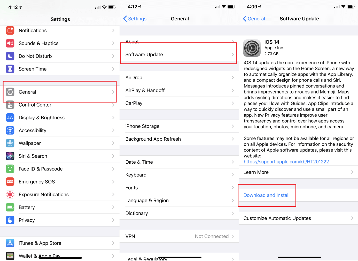 how to update ios and apps device on iphone