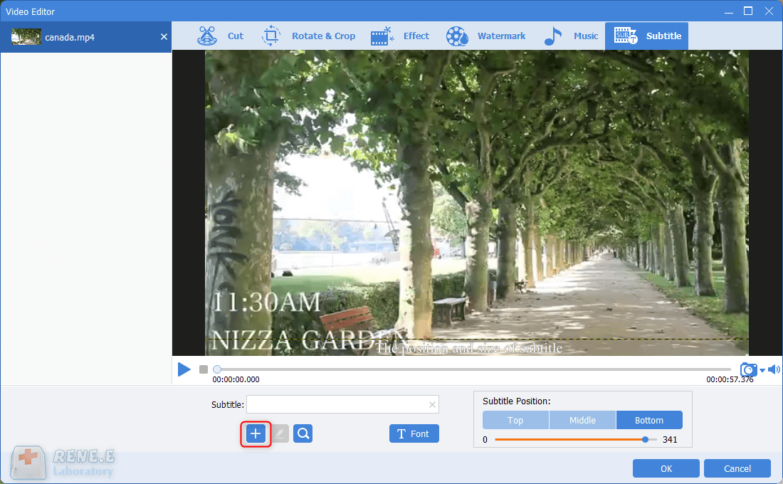 add srt subtitles to mp4 video