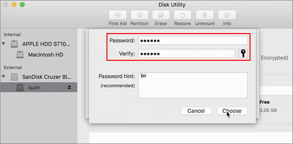 how to encrypt usb drive on mac