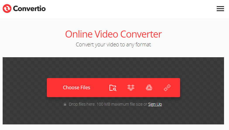 get into convertio to convert formats