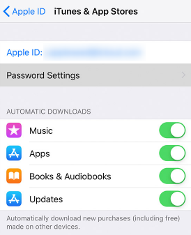 turn off updating itunes app store