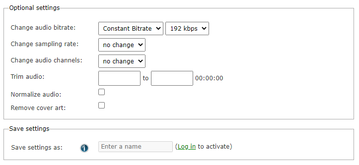 mp2 online optional settings