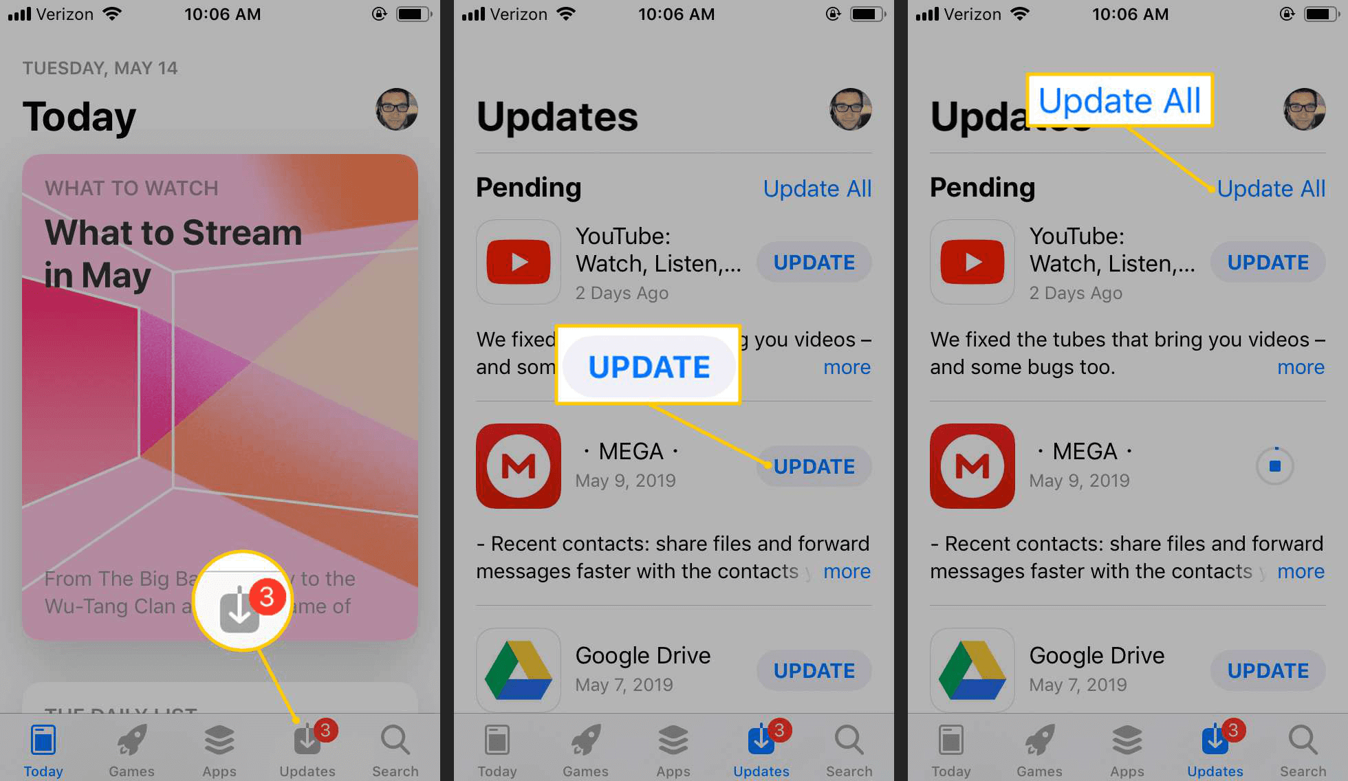 how to update all iphone apps