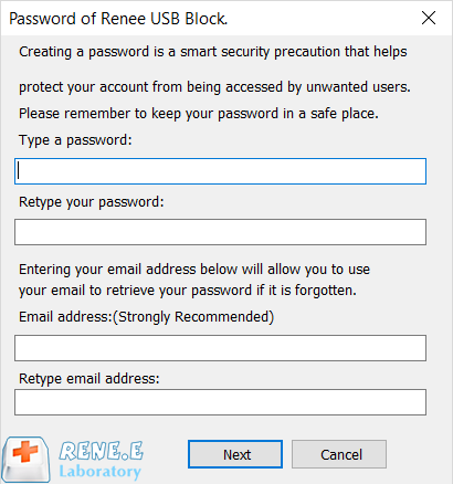 set usb block password to prevent data breach