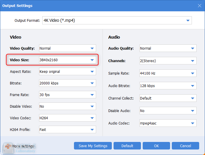 select video resolution in renee video editor pro