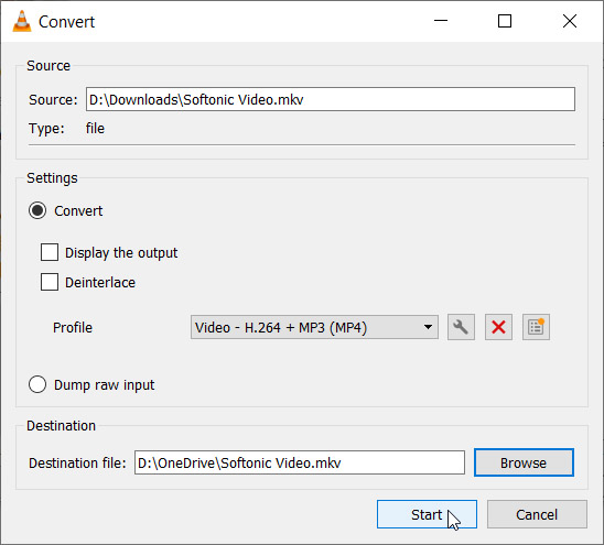 how to convert mkv to mp4 with vlc media player