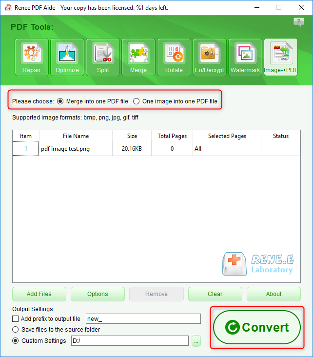 convert pdf to image with renee pdf aide