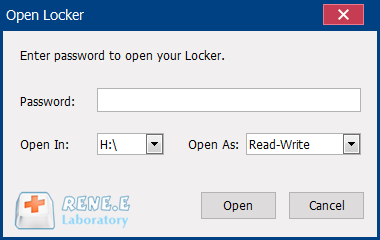 enter password to unlock the usb