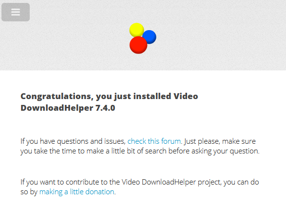 begin using video download helper in firefox