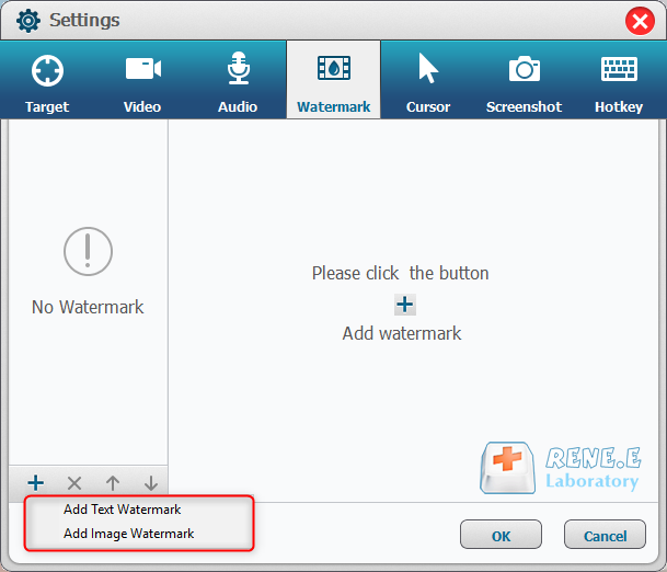 add text or image watermark to video with renee video editor pro