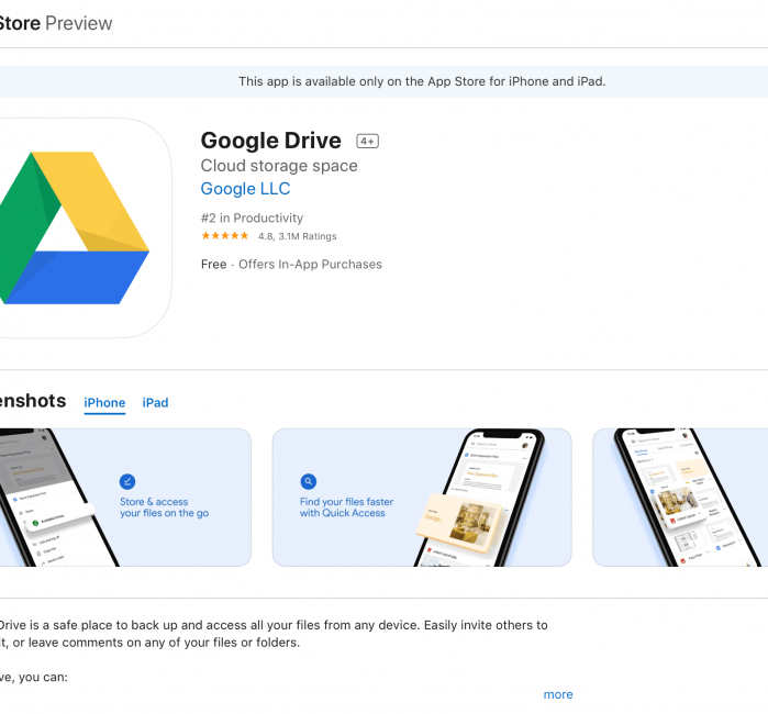 download and install google drive