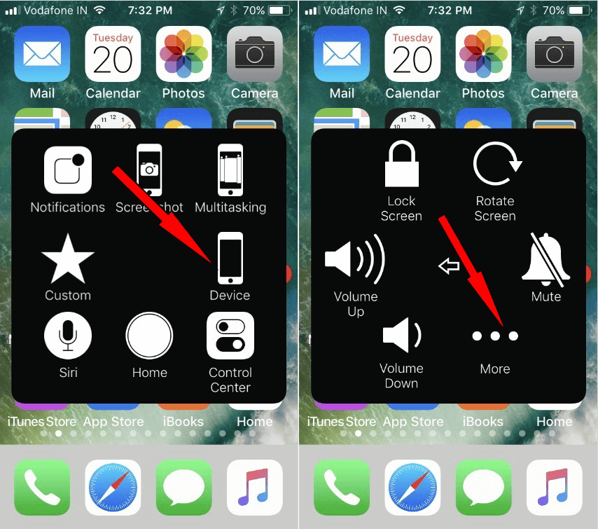 how to restart iphone 8 select device and then more options