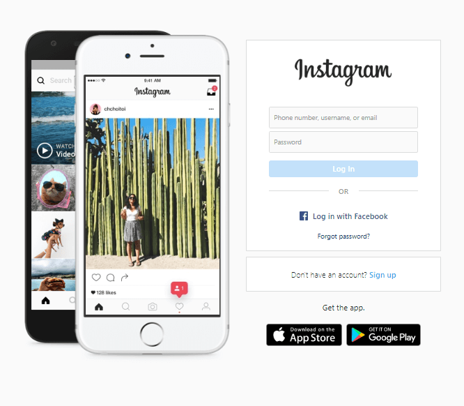 log in to check instagram video format