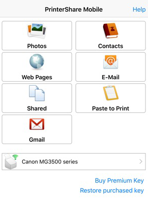 how to print pdf from iphone with printershare mobile