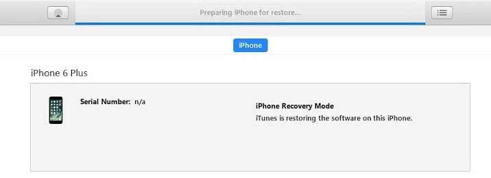 prepare for restoring iphone