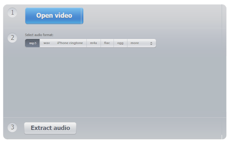 use audio extractor to sperate audio from video