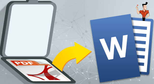 how to convert the scanned pdf to word