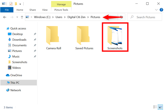view the screenshots in windows folder