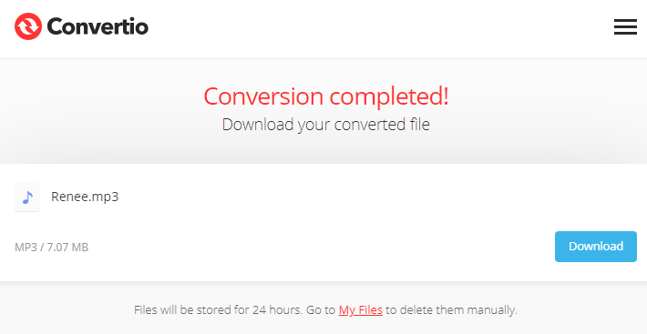 how to convert m4a to mp3 on convertio