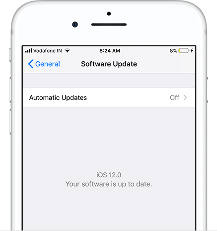 turn off iOS update notification