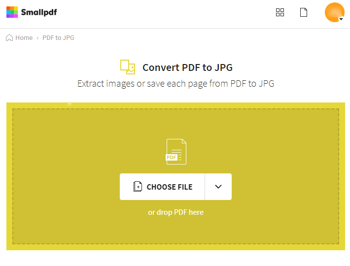 get access to smallpdf to jpg
