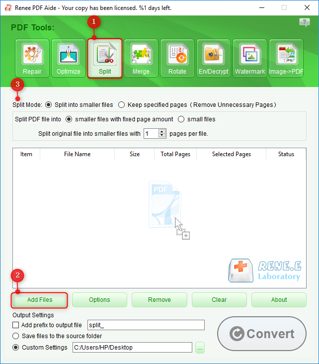 how to combine files into one pdf with renee pdf aide