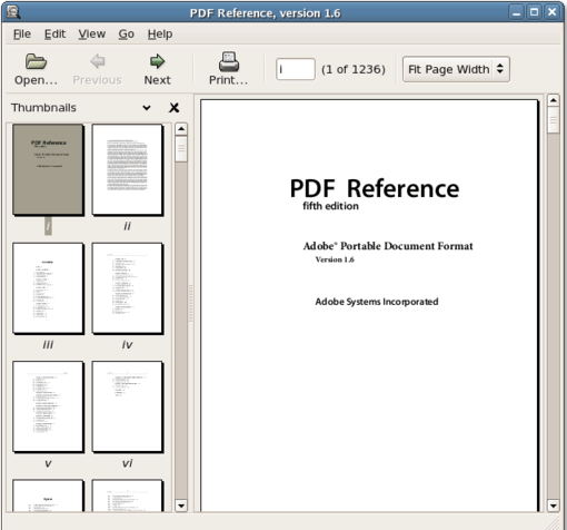 evince pdf software