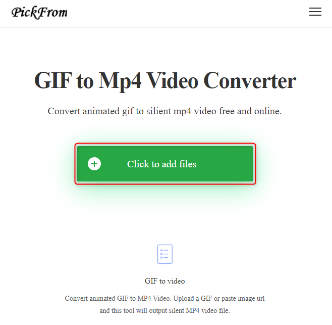 Online GIF to MP4 Video converter