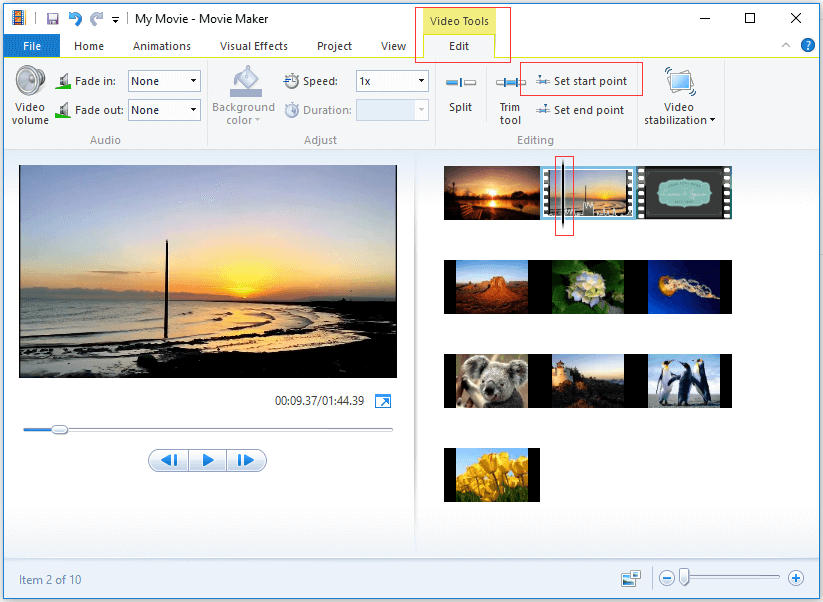 how to add image to video with windows movie maker