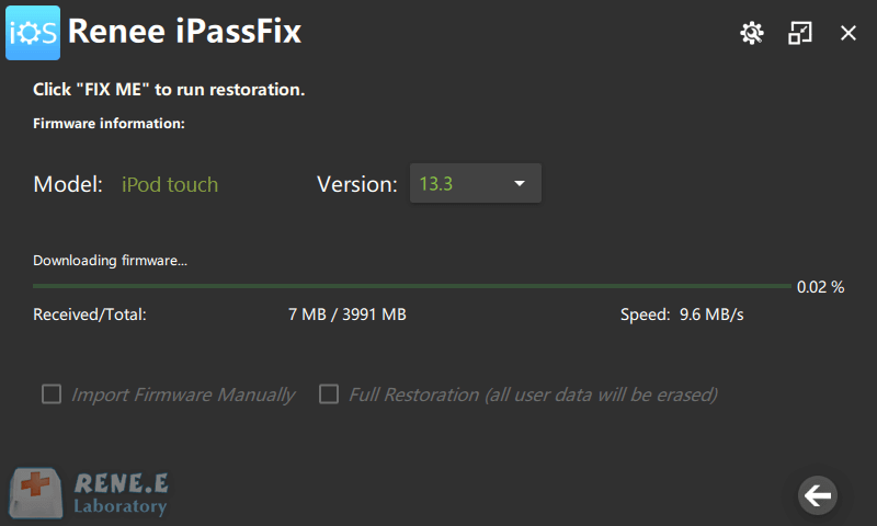 Put iPod in Recovery Mode IN IPASSFIX