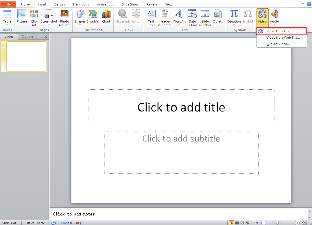 how to embed video in powerpoint