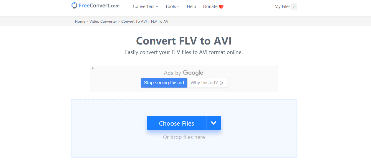 how to convert flv to avi on freeconvertcom